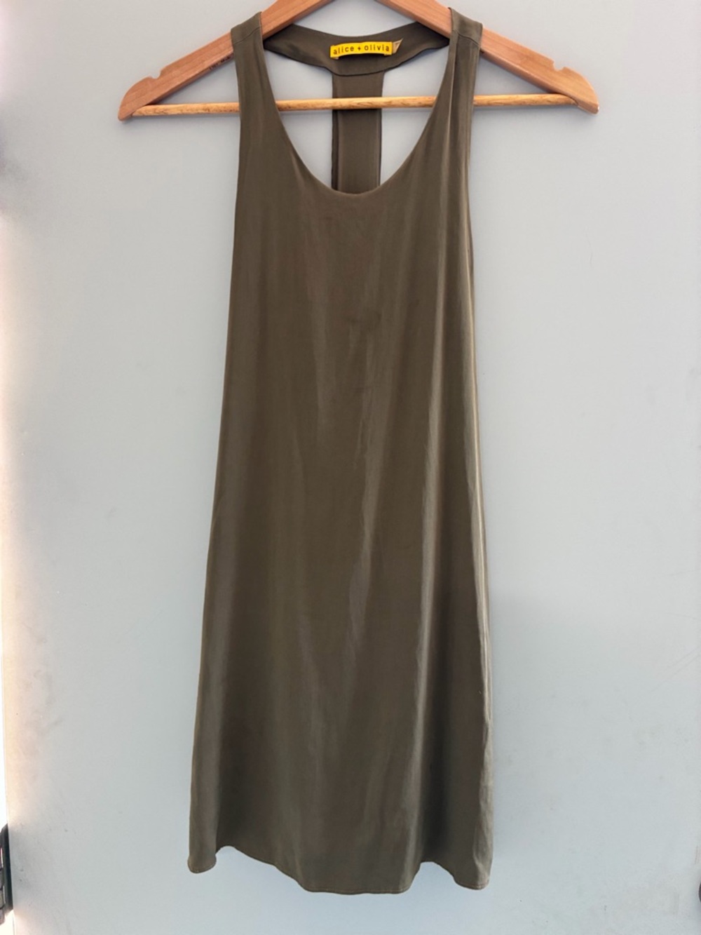 Alice + Olivia sexy silk t-back dress